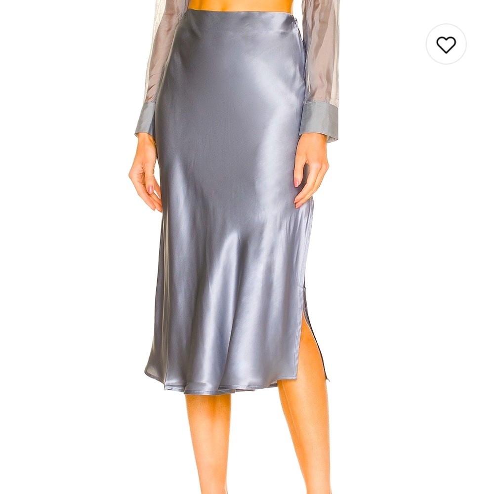 NWT jojo Midi Skirt - Blue/Gray